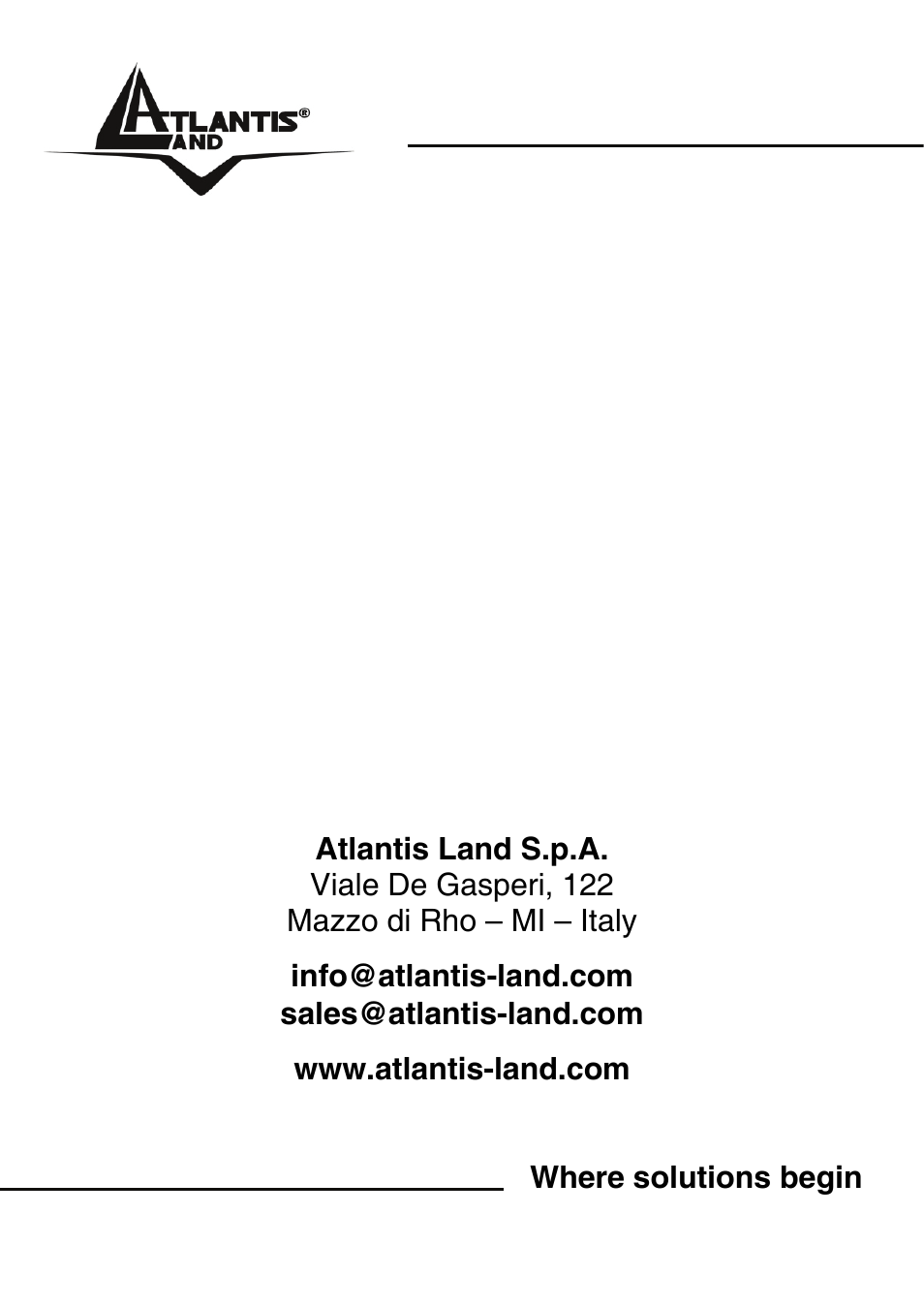 Atlantis Land A02-PL300 User Manual | Page 27 / 27