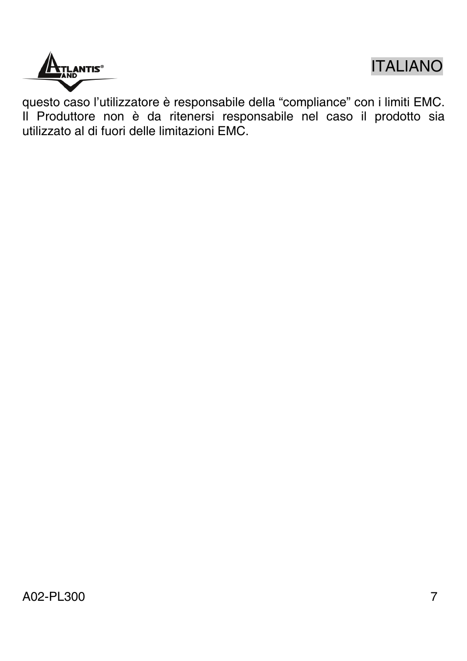 Atlantis Land A02-PL300 User Manual | Page 6 / 27