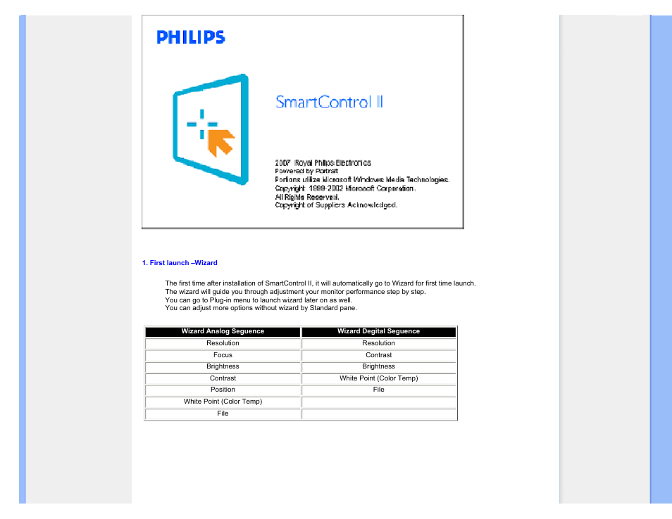 Start to use | Philips 190SW9FB-27 User Manual | Page 50 / 110