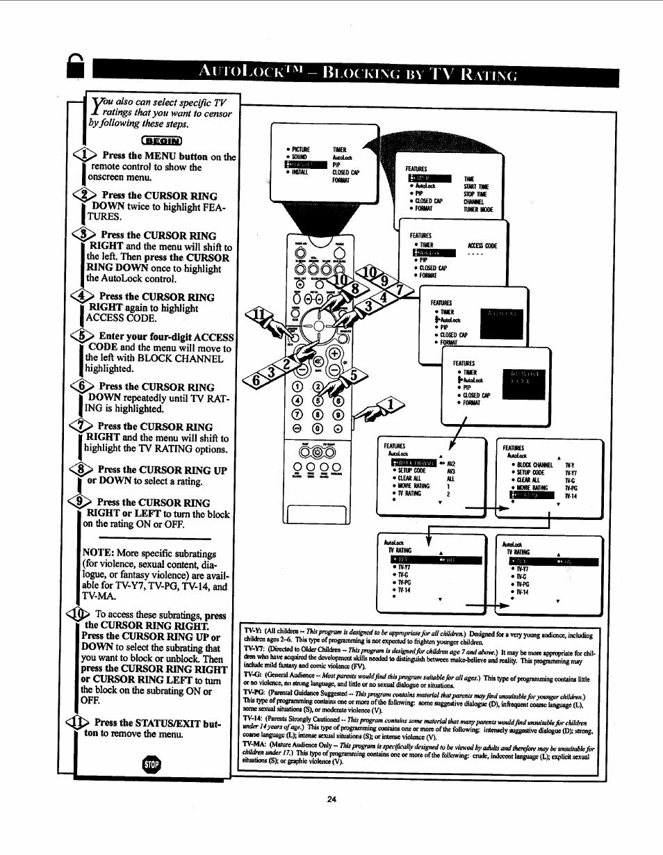 Ai rolock* "^’ - blockinc; by tv vn\c, Cufiud, Rolock* "^’ - b | Vn\c | Philips 27PT91S User Manual | Page 30 / 62