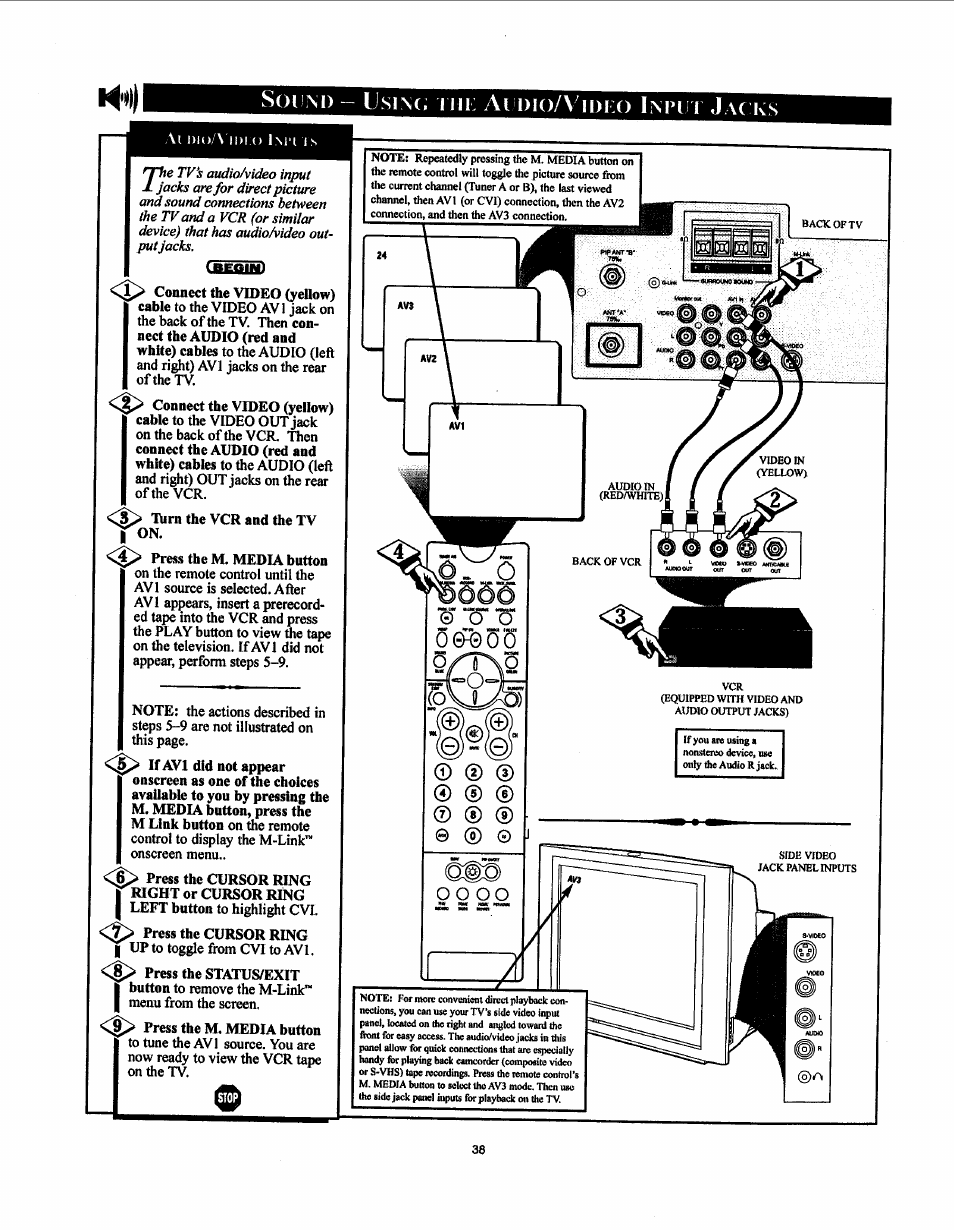 Sound - usiní; rni: ai dio/v'idi:o input jacks, Sound - using the audio/video, Input jacks -40 | Ct o, Rni: ai, 5/t\0 | Philips 27PT91S User Manual | Page 44 / 62