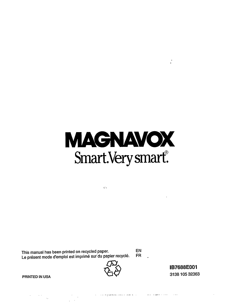 Ib7688e001, Magnavox, Smart-very smart | Philips MB7000 User Manual | Page 28 / 28