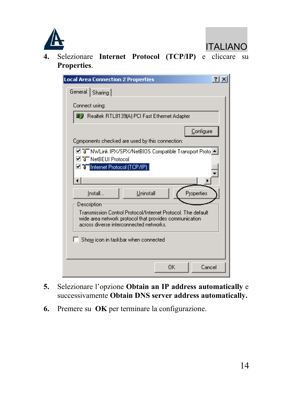Italiano | Atlantis Land A02-WRA2-11B User Manual | Page 14 / 121