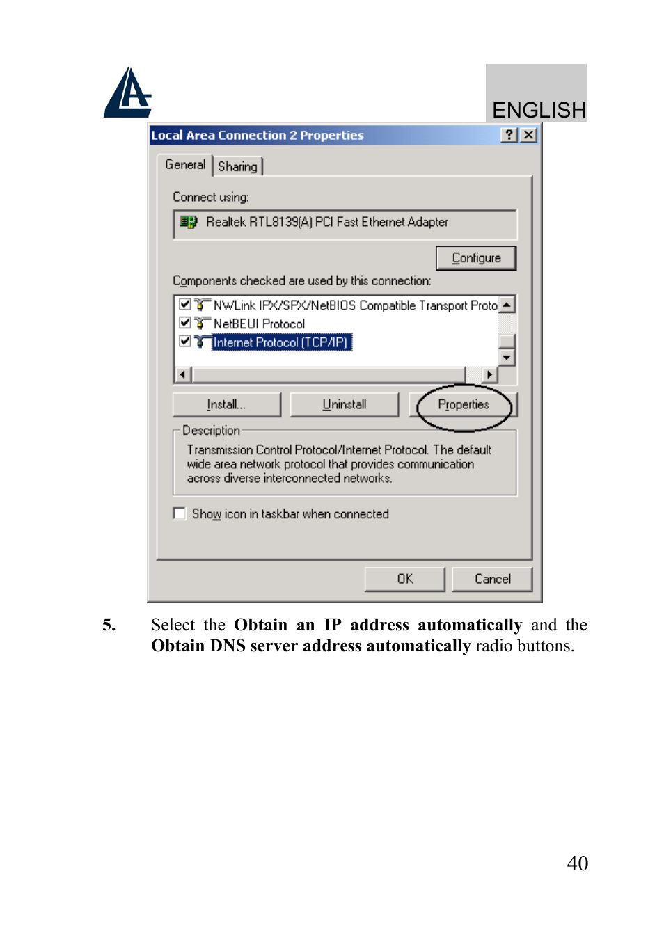 English | Atlantis Land A02-WRA2-11B User Manual | Page 40 / 121