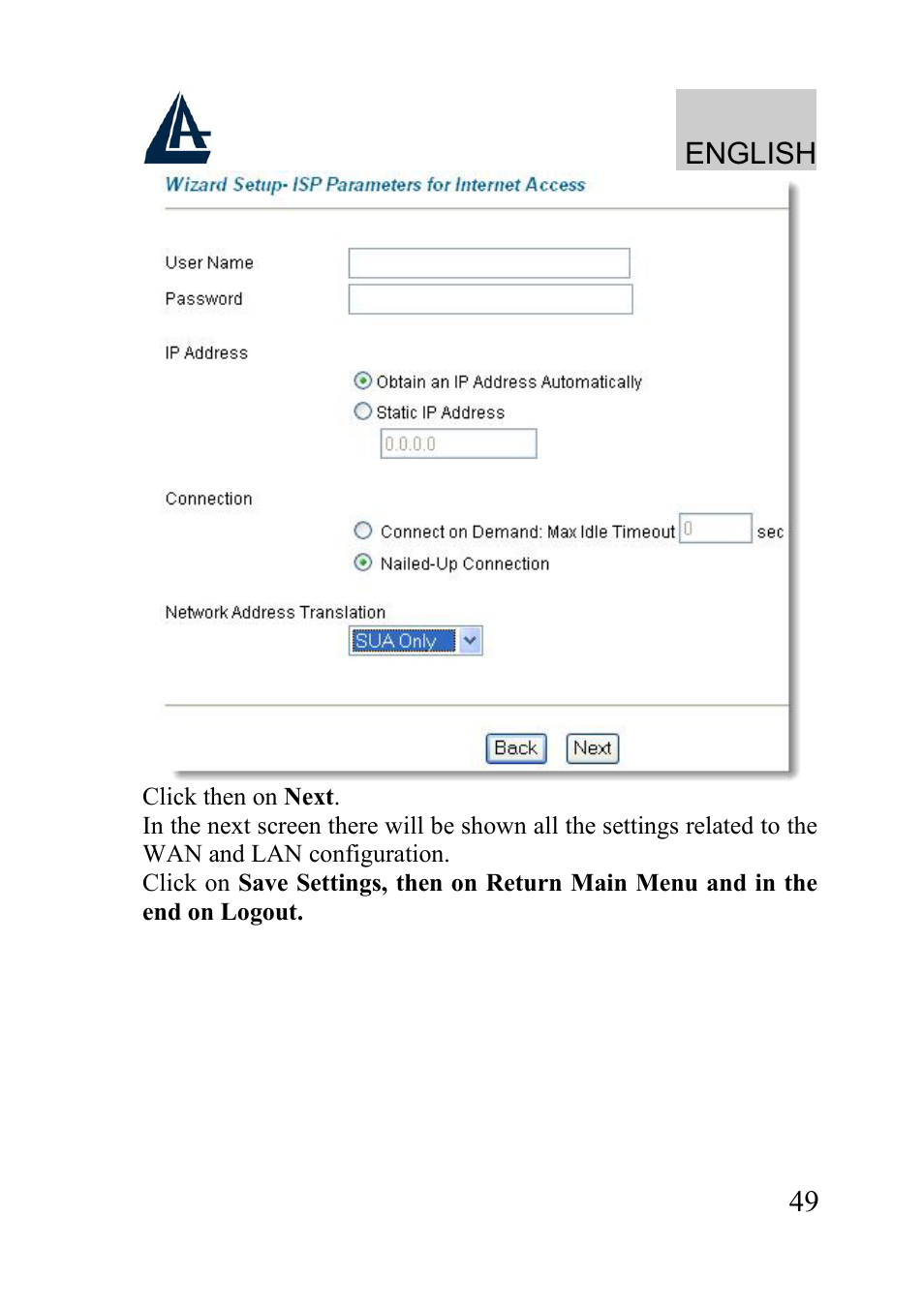 English | Atlantis Land A02-WRA2-11B User Manual | Page 49 / 121