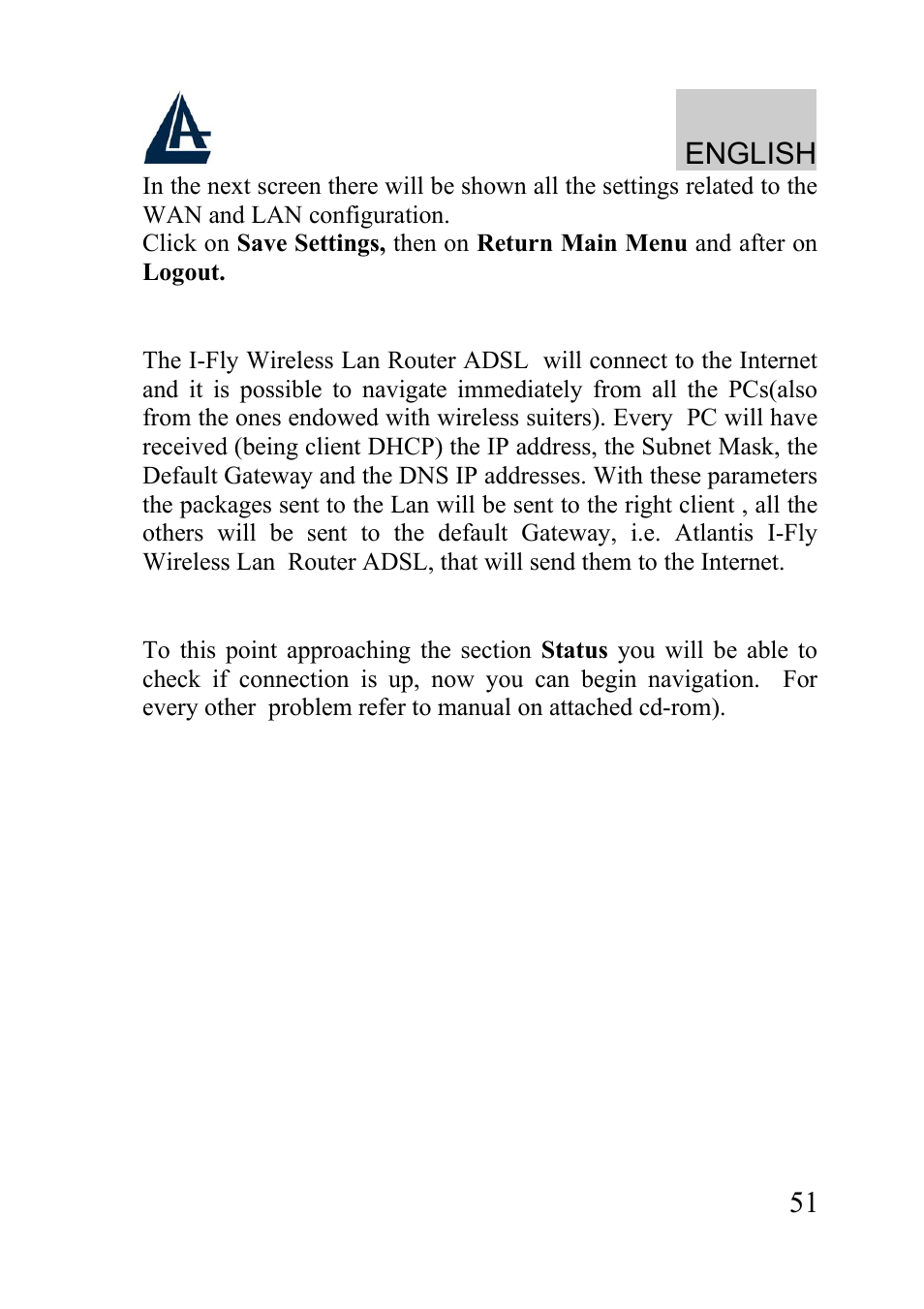 English | Atlantis Land A02-WRA2-11B User Manual | Page 51 / 121
