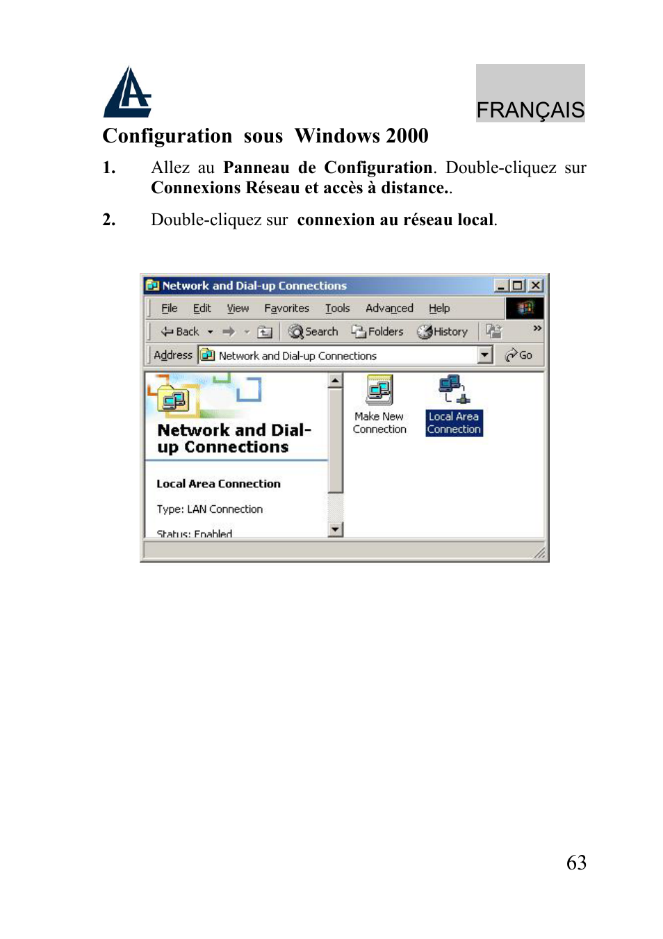 Français | Atlantis Land A02-WRA2-11B User Manual | Page 63 / 121