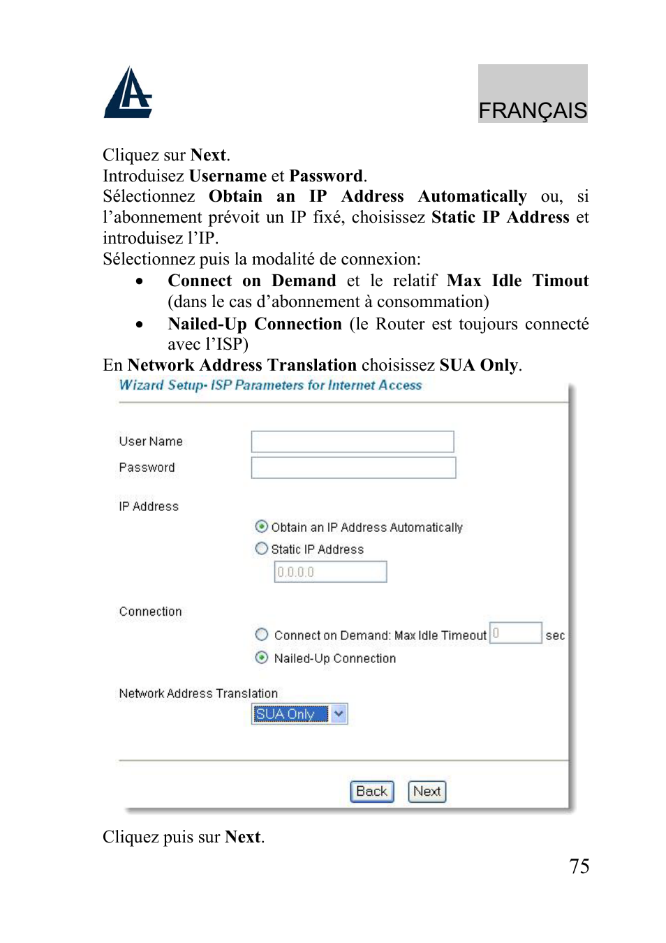 Français | Atlantis Land A02-WRA2-11B User Manual | Page 75 / 121