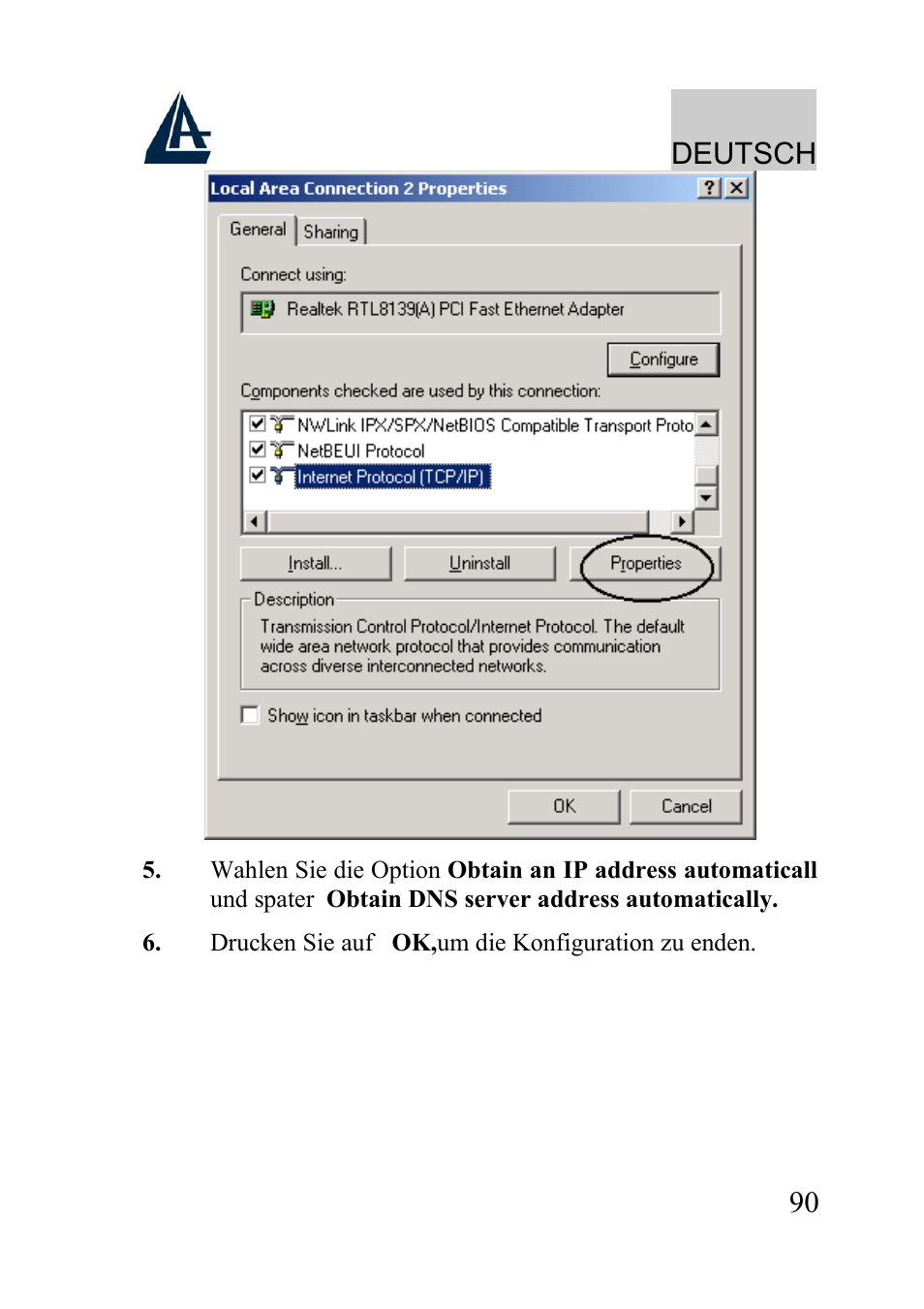 Deutsch | Atlantis Land A02-WRA2-11B User Manual | Page 90 / 121