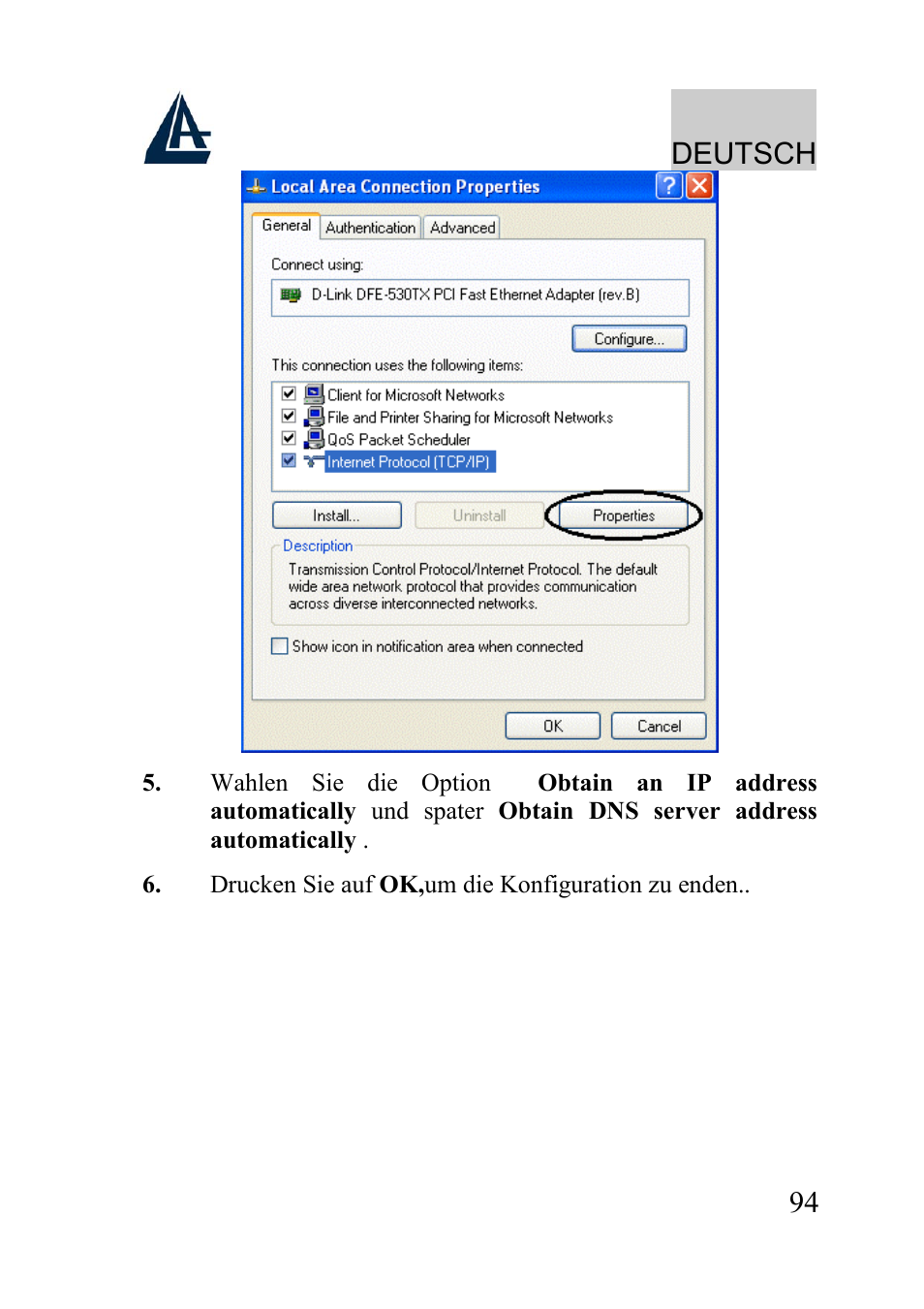 Deutsch | Atlantis Land A02-WRA2-11B User Manual | Page 94 / 121