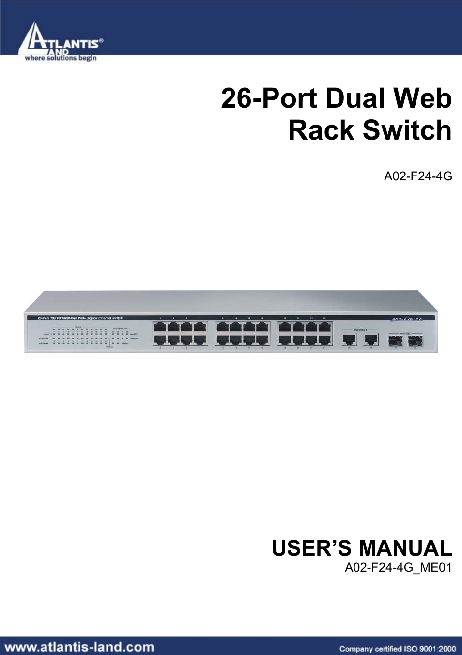 Atlantis Land A02-F24-4G User Manual | 32 pages