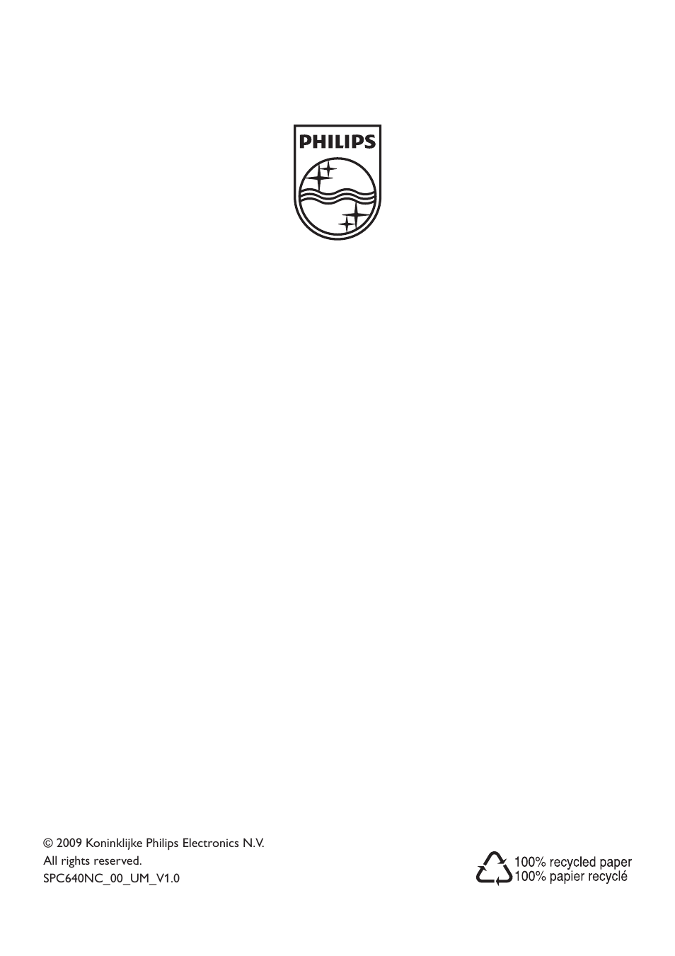 Philips SPC640NC-00 User Manual | Page 22 / 22
