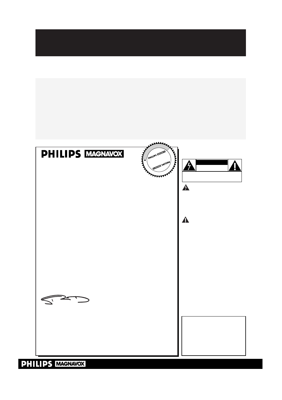 Safety, Hurry, Warranty verification | Owner confirmation, Model registration, Know these, Symbols | Philips VRA211AT User Manual | Page 2 / 44