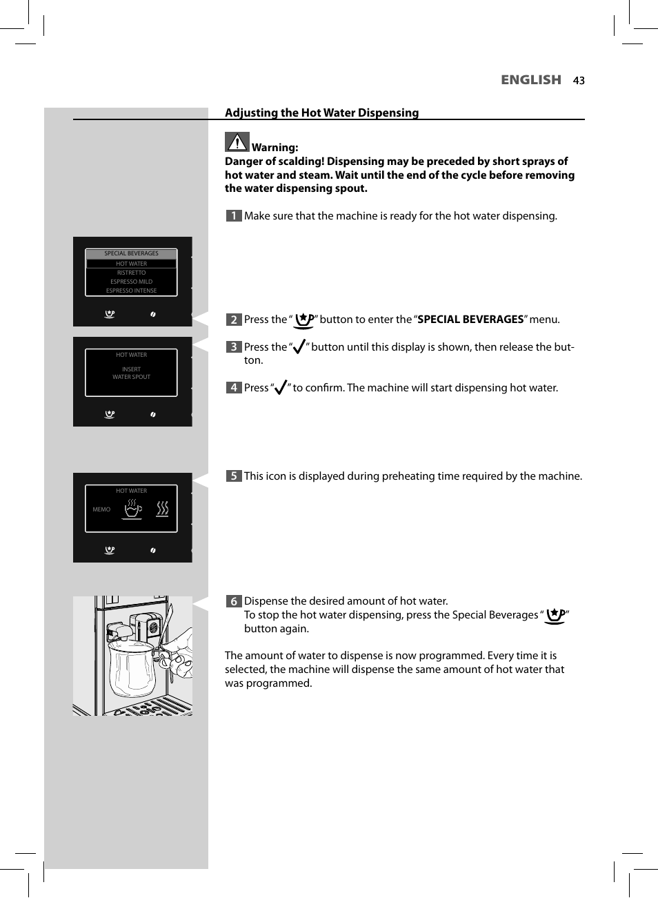 English | Philips HD8964-47 User Manual | Page 45 / 92