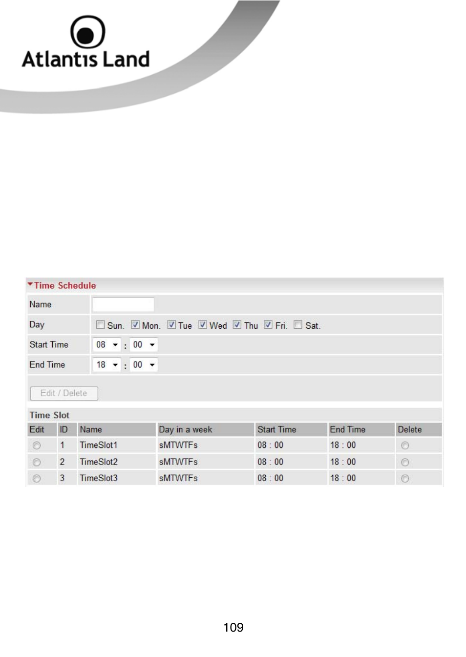 Atlantis Land WEBSHARE 3G 244WN User Manual | Page 109 / 133