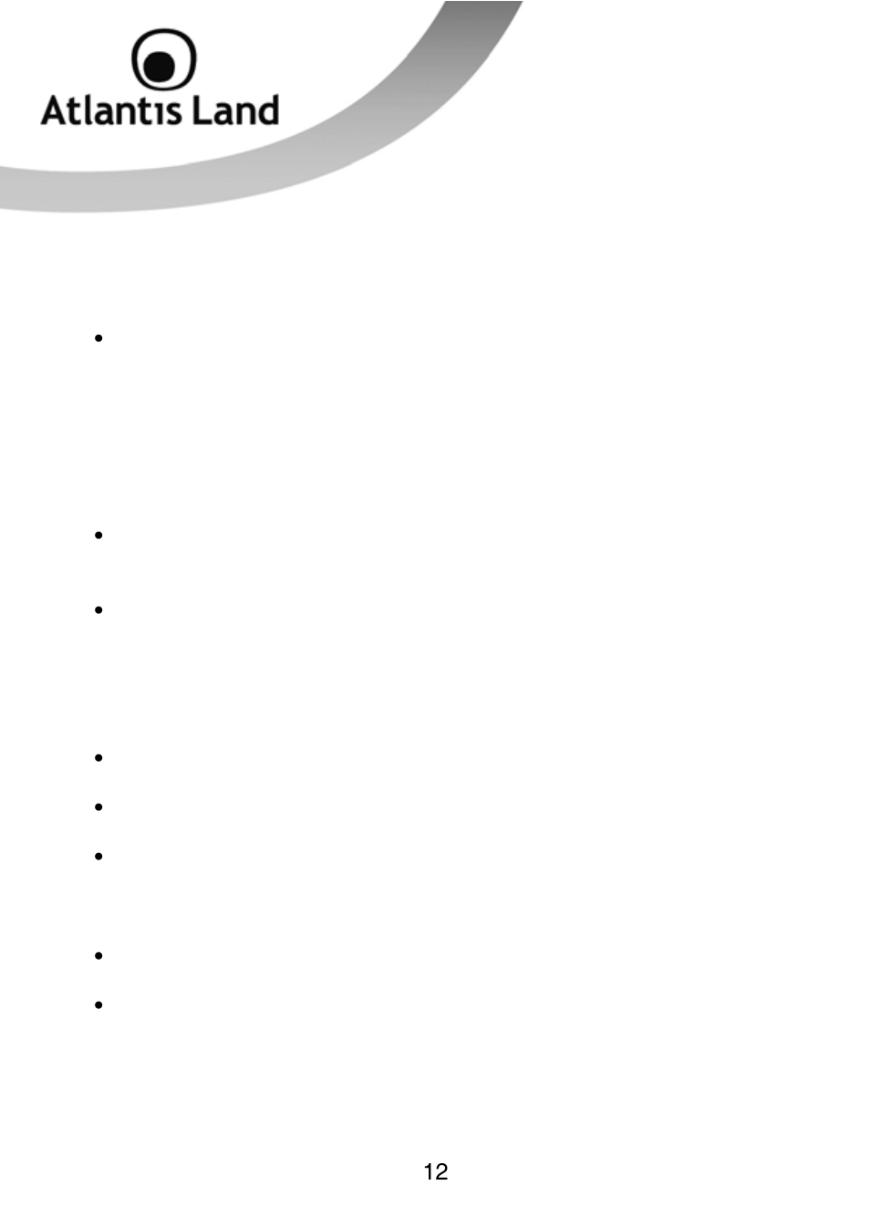 Atlantis Land WEBSHARE 3G 244WN User Manual | Page 12 / 133