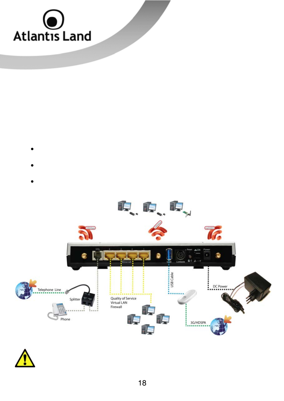 Atlantis Land WEBSHARE 3G 244WN User Manual | Page 18 / 133