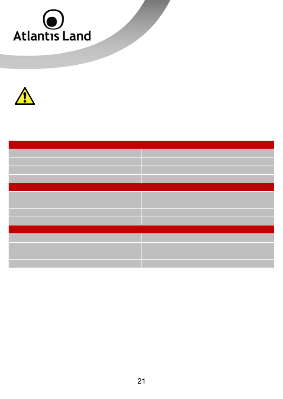 Atlantis Land WEBSHARE 3G 244WN User Manual | Page 21 / 133