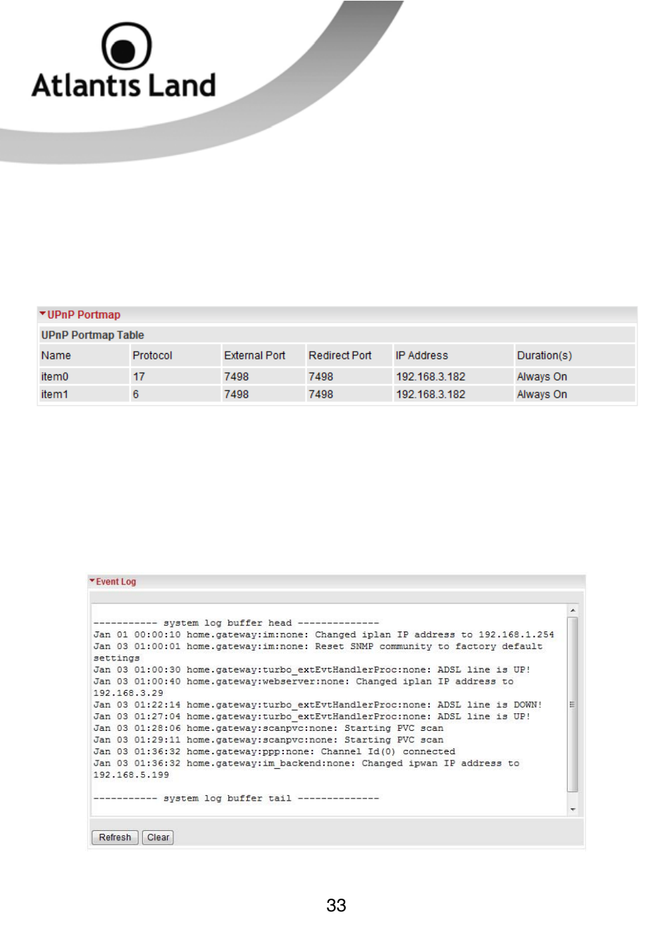 Atlantis Land WEBSHARE 3G 244WN User Manual | Page 33 / 133
