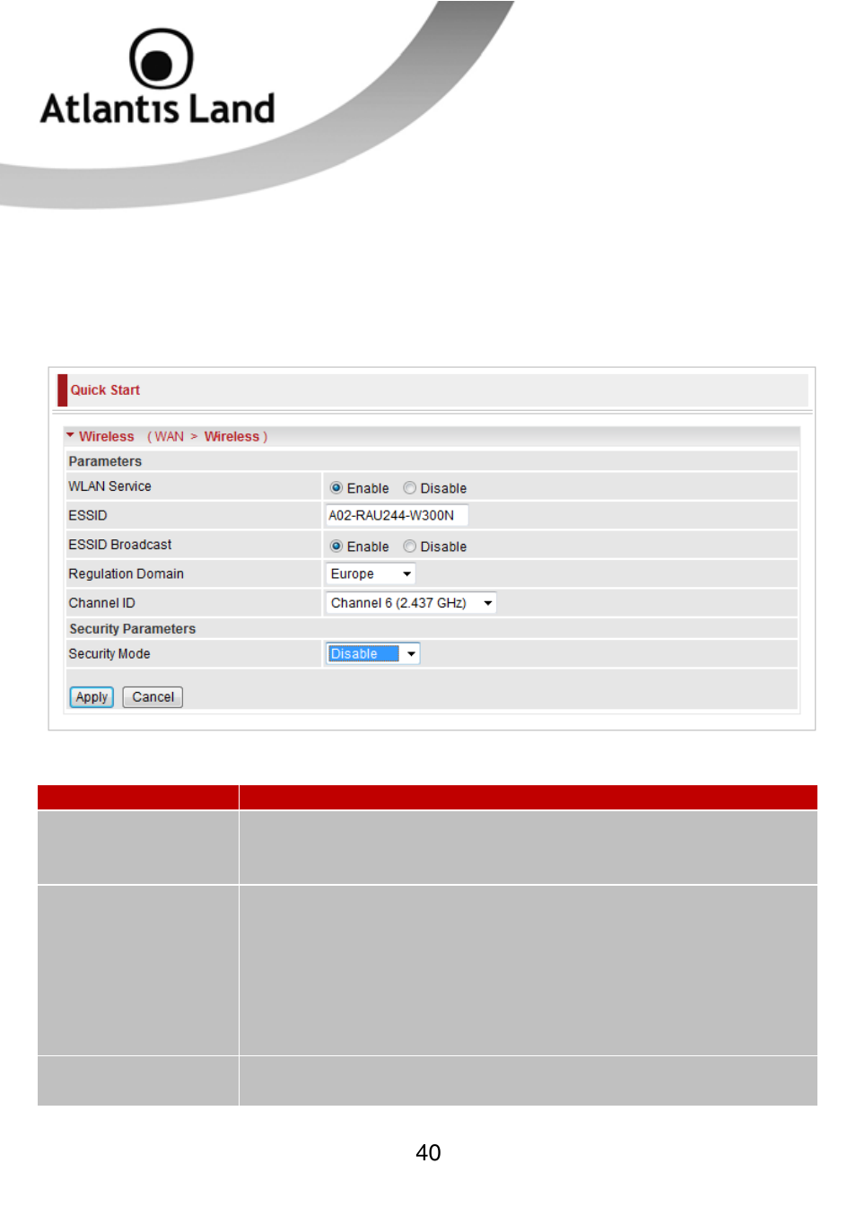 Atlantis Land WEBSHARE 3G 244WN User Manual | Page 40 / 133