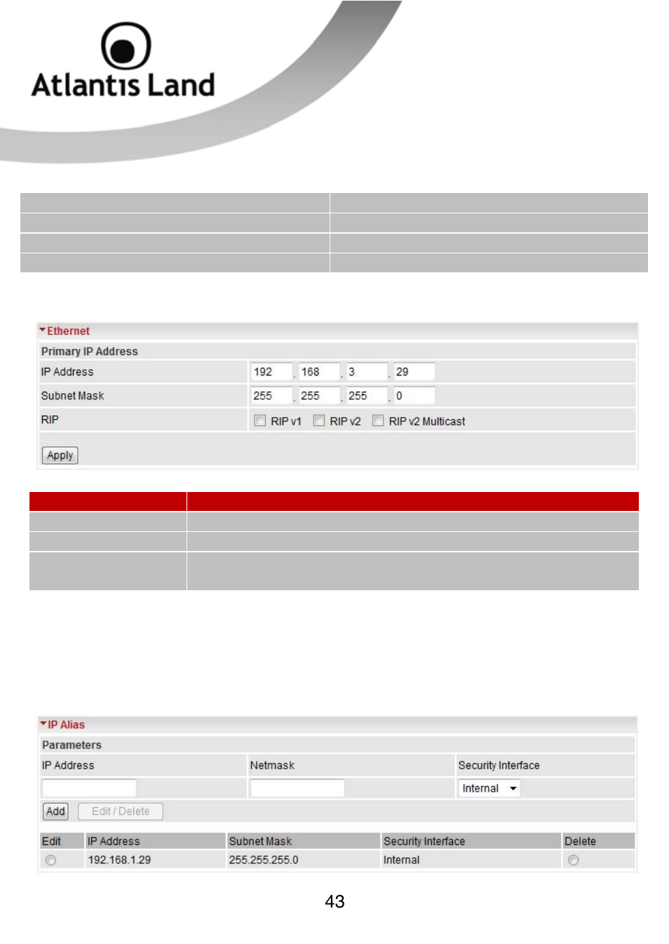 Atlantis Land WEBSHARE 3G 244WN User Manual | Page 43 / 133