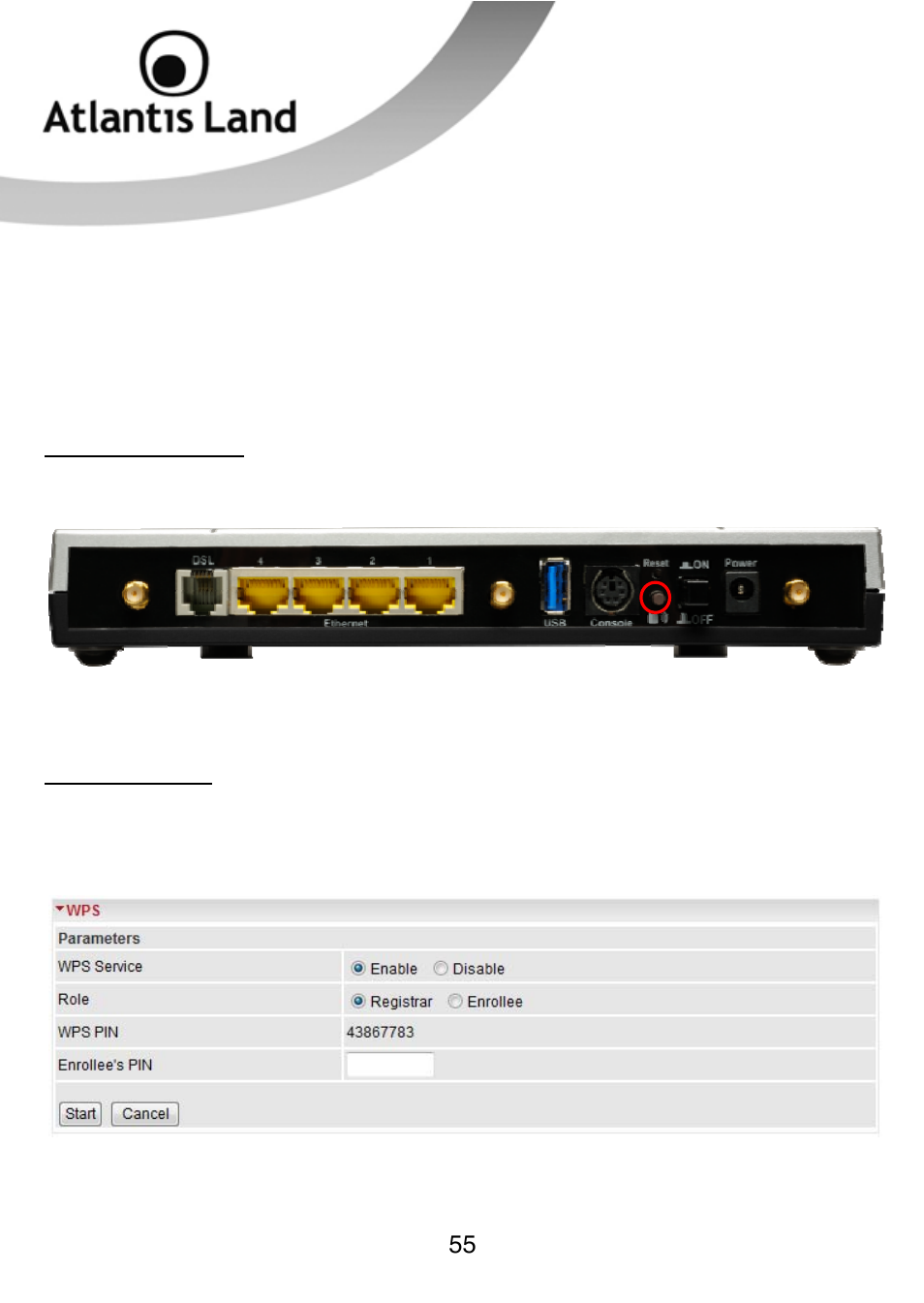 Atlantis Land WEBSHARE 3G 244WN User Manual | Page 55 / 133