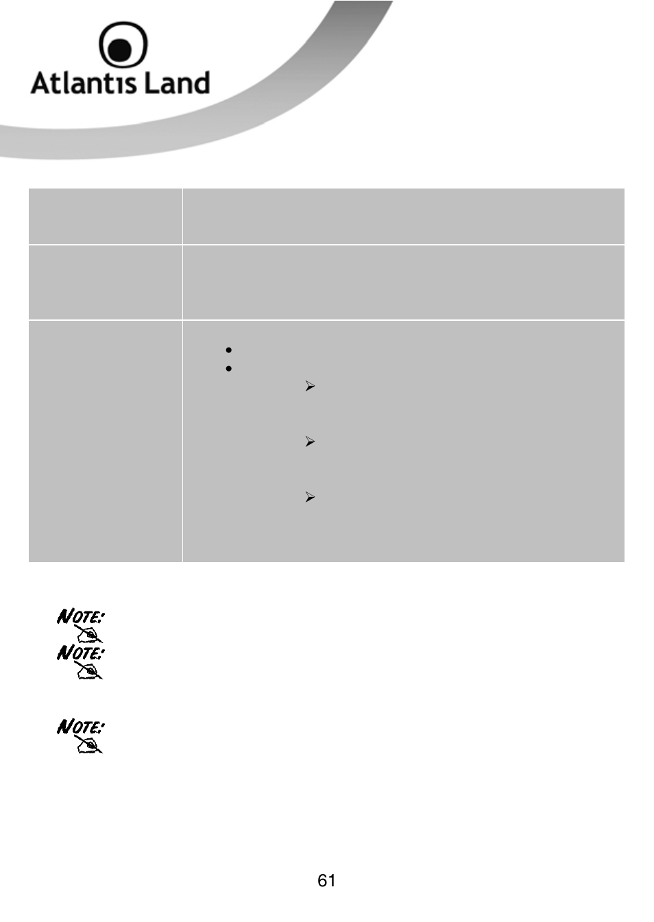 Atlantis Land WEBSHARE 3G 244WN User Manual | Page 61 / 133