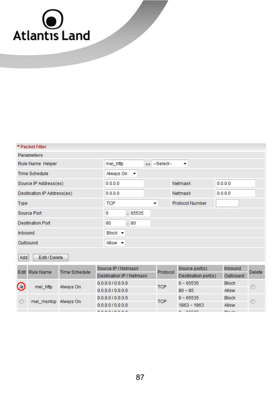 Atlantis Land WEBSHARE 3G 244WN User Manual | Page 87 / 133