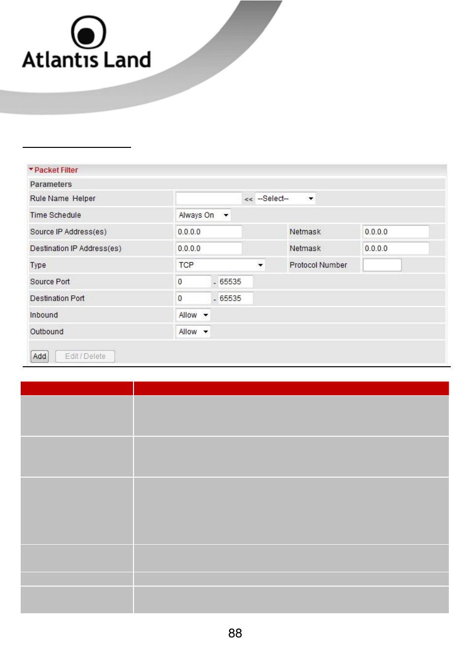 Atlantis Land WEBSHARE 3G 244WN User Manual | Page 88 / 133