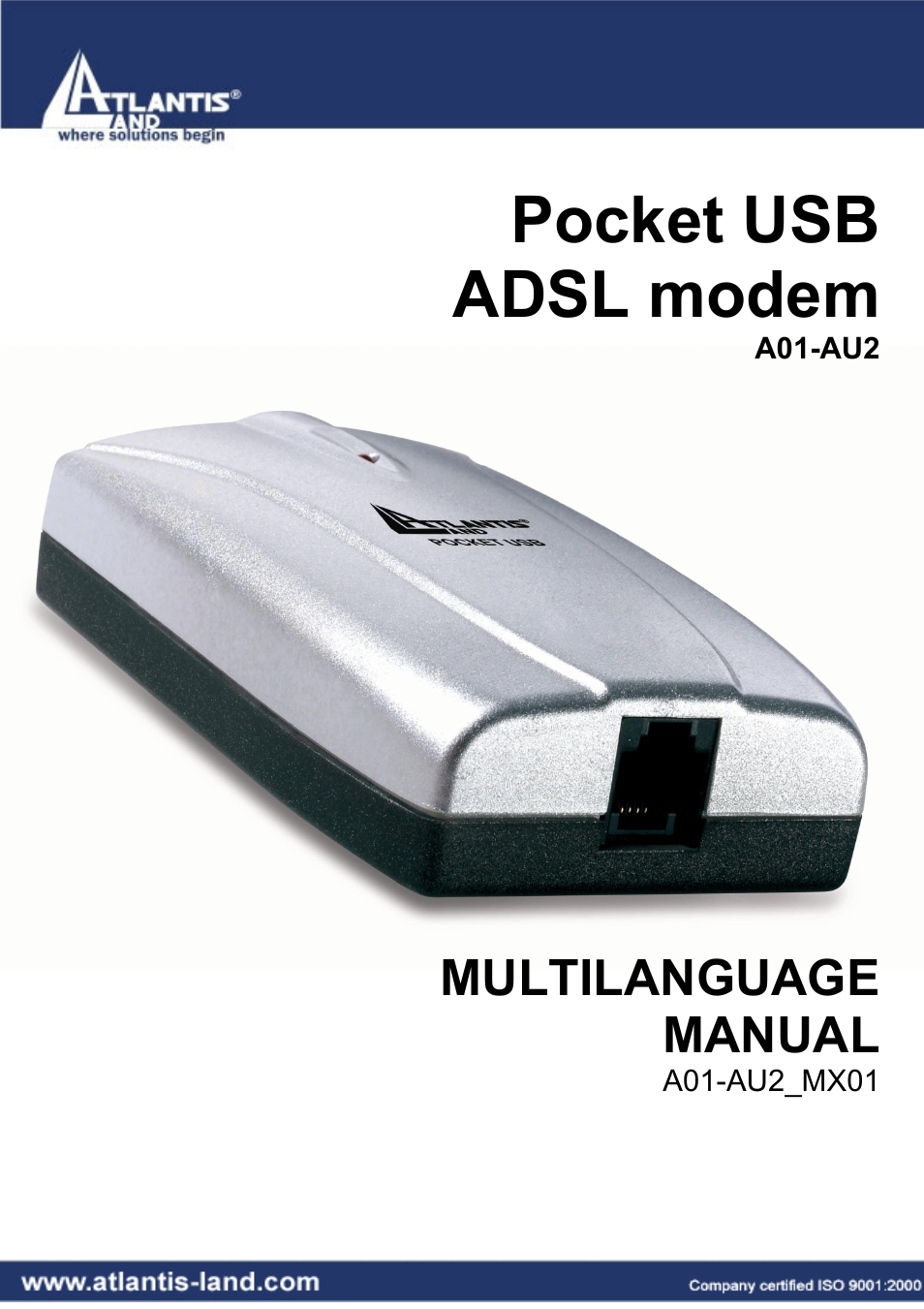 Atlantis Land A01-AU2 User Manual | 76 pages