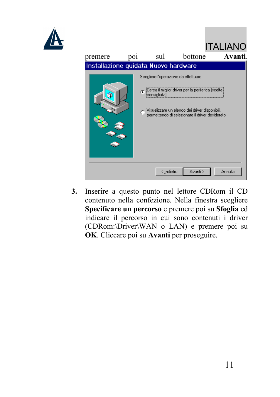 Italiano | Atlantis Land A01-AU2 User Manual | Page 11 / 76