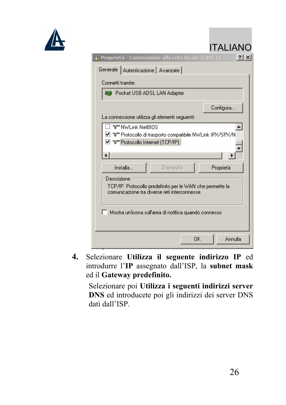 Italiano | Atlantis Land A01-AU2 User Manual | Page 26 / 76