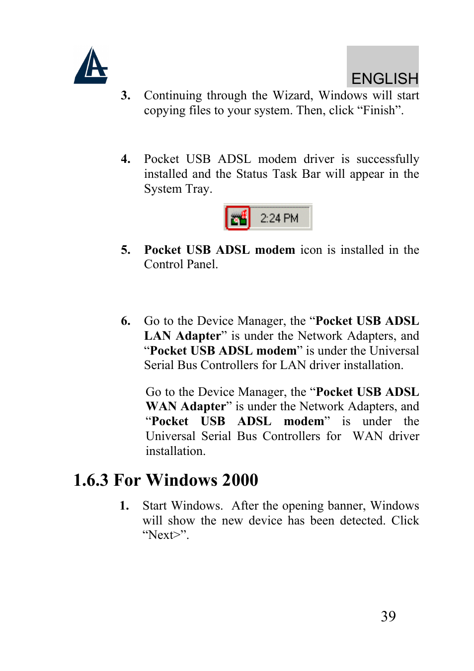 English | Atlantis Land A01-AU2 User Manual | Page 39 / 76