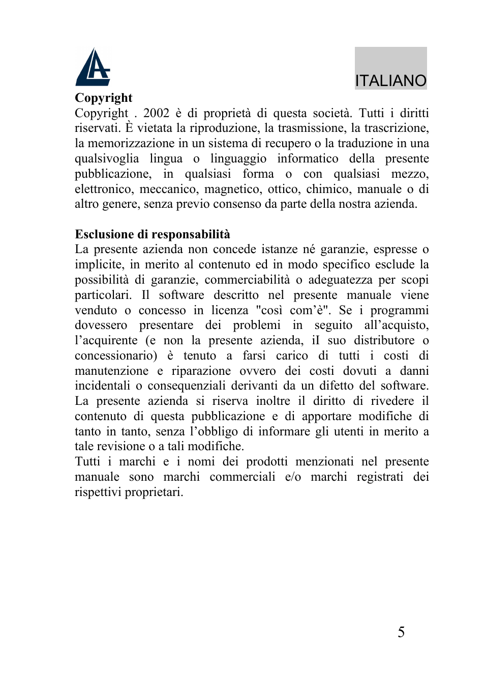 Atlantis Land A01-AU2 User Manual | Page 5 / 76