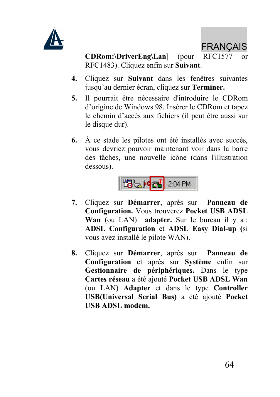 Français | Atlantis Land A01-AU2 User Manual | Page 64 / 76