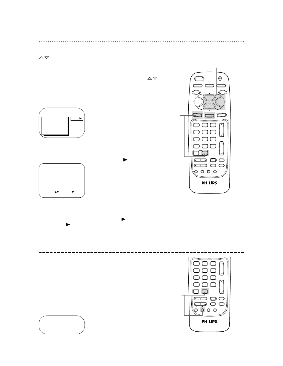 56 volume bar/smart sound, Volume bar, Smart sound | Press the status/exit button, Press the combi button, then press the menu button | Philips TV-VCR 19 in 4 HD VCR User Manual | Page 56 / 68