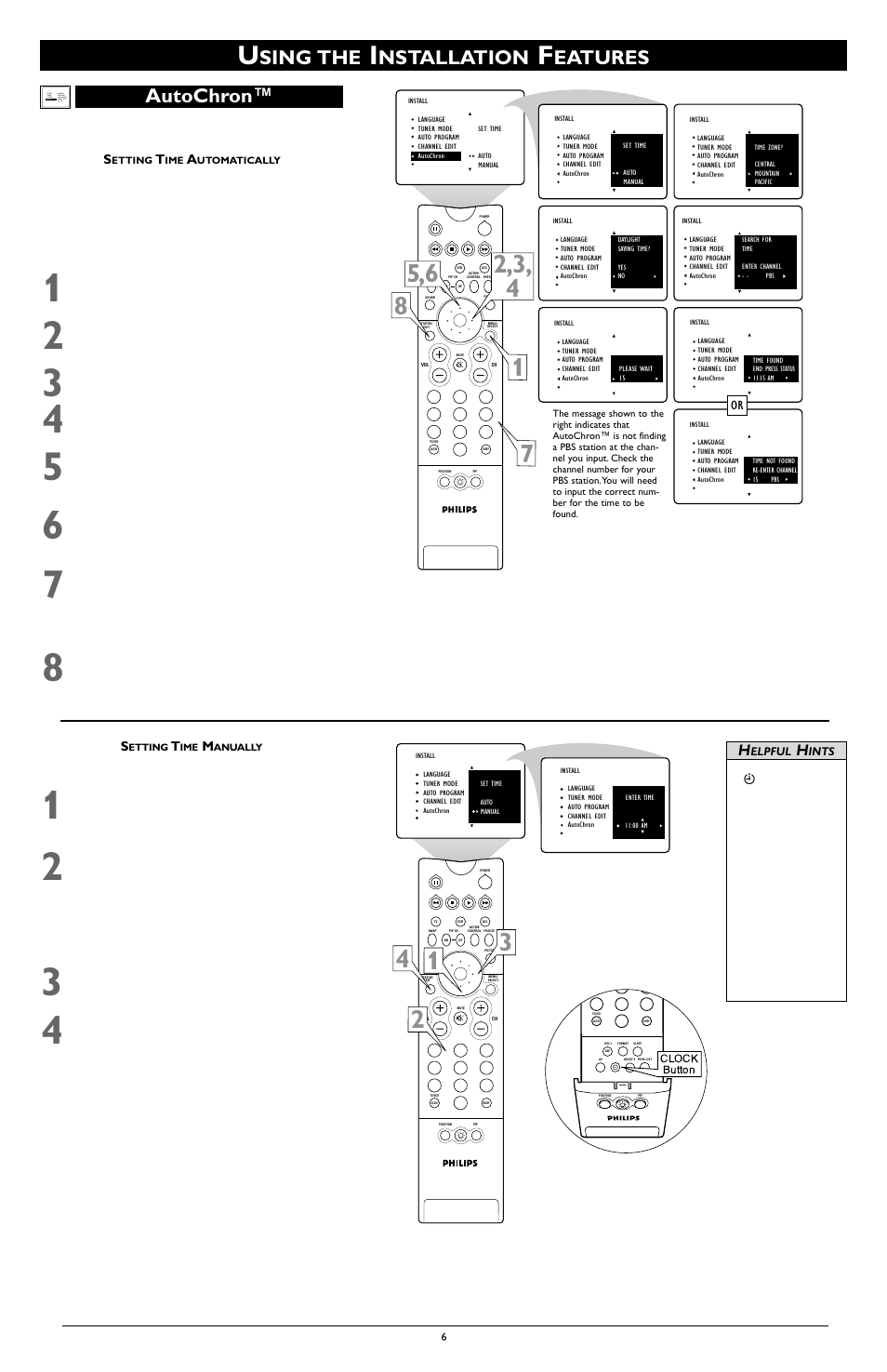 Sing the, Nstallation, Eatures | Autochron | Philips 60 in Digital Widescreen HDTV Monitor User Manual | Page 6 / 8