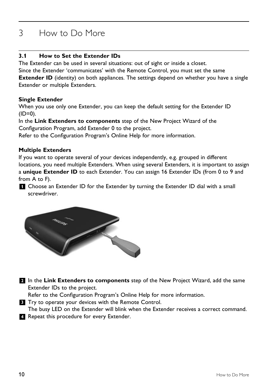 3how to do more | Philips RFX9200-37 User Manual | Page 10 / 18