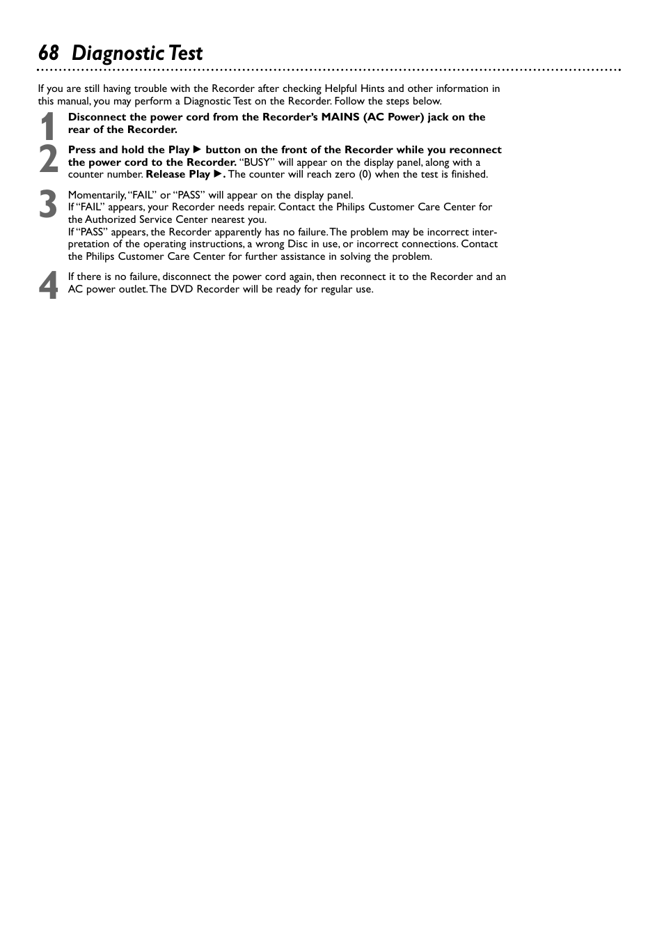 Philips DVDR72-99 User Manual | Page 68 / 72