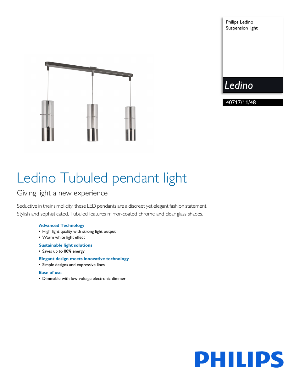 Philips 407171148 User Manual | 2 pages