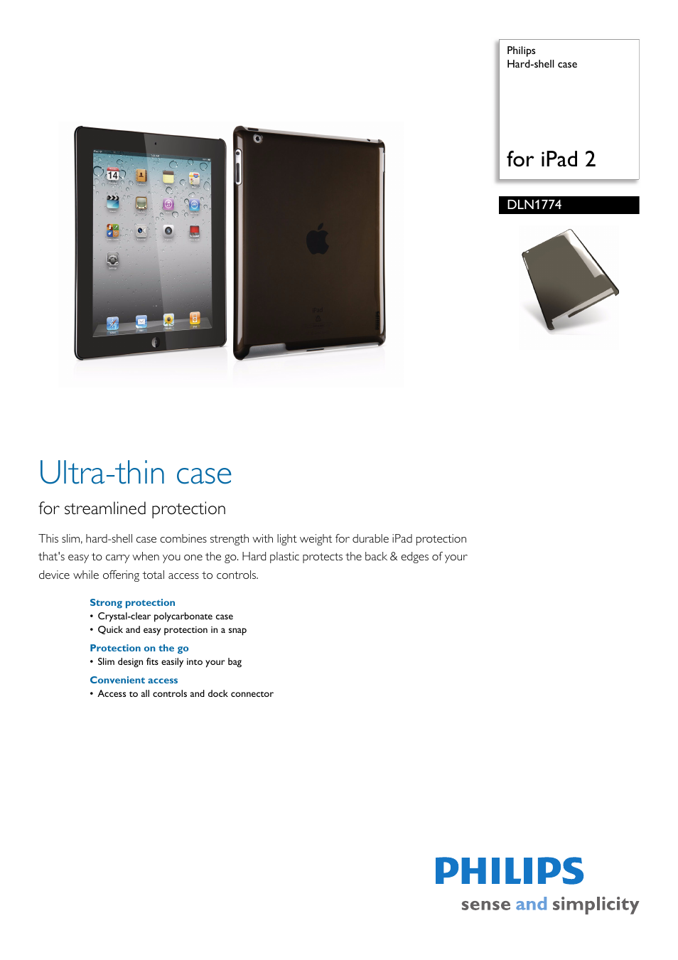 Philips DLN1774-10 User Manual | 2 pages