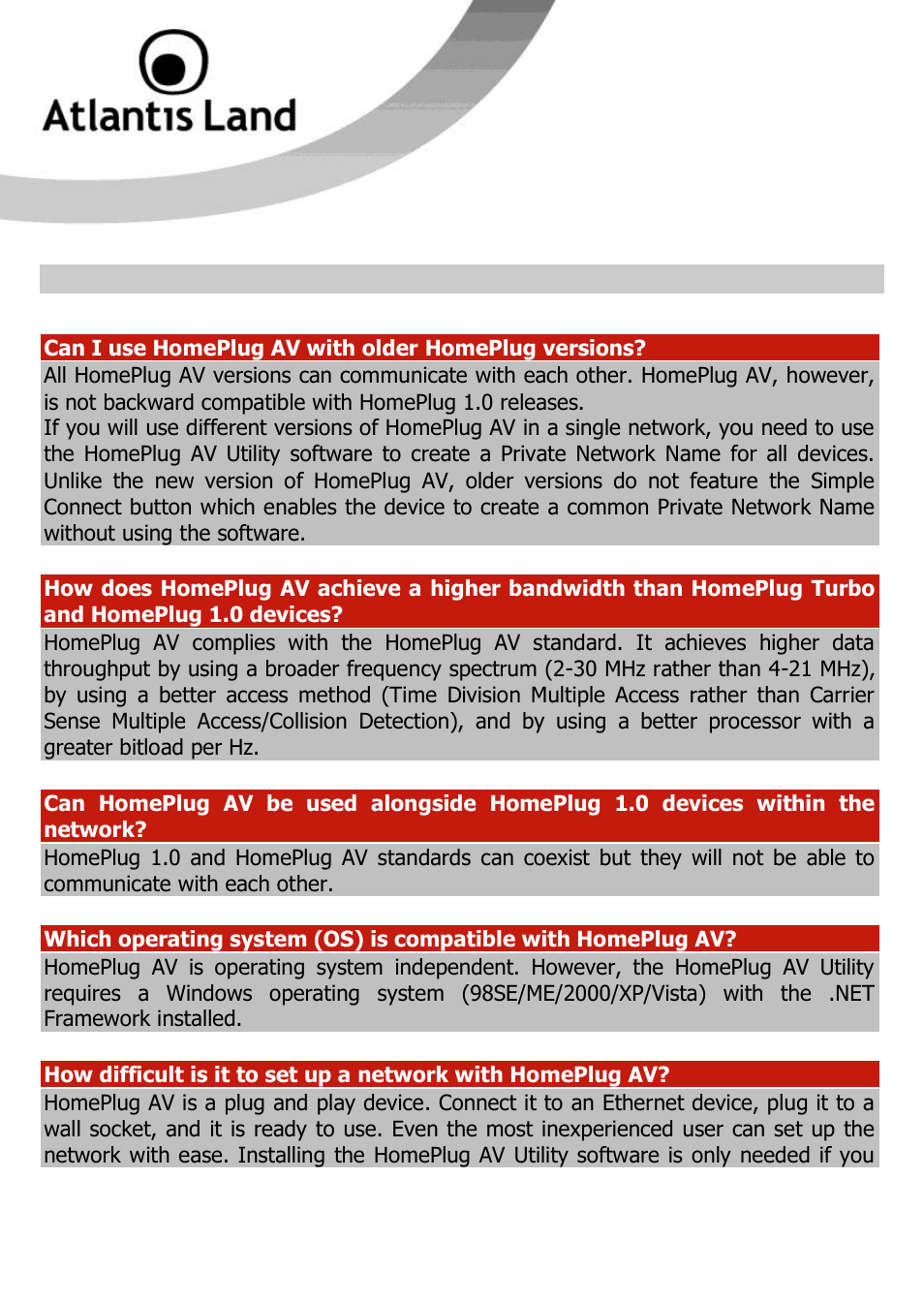 Atlantis Land NET POWER 302AV User Manual | Page 29 / 35