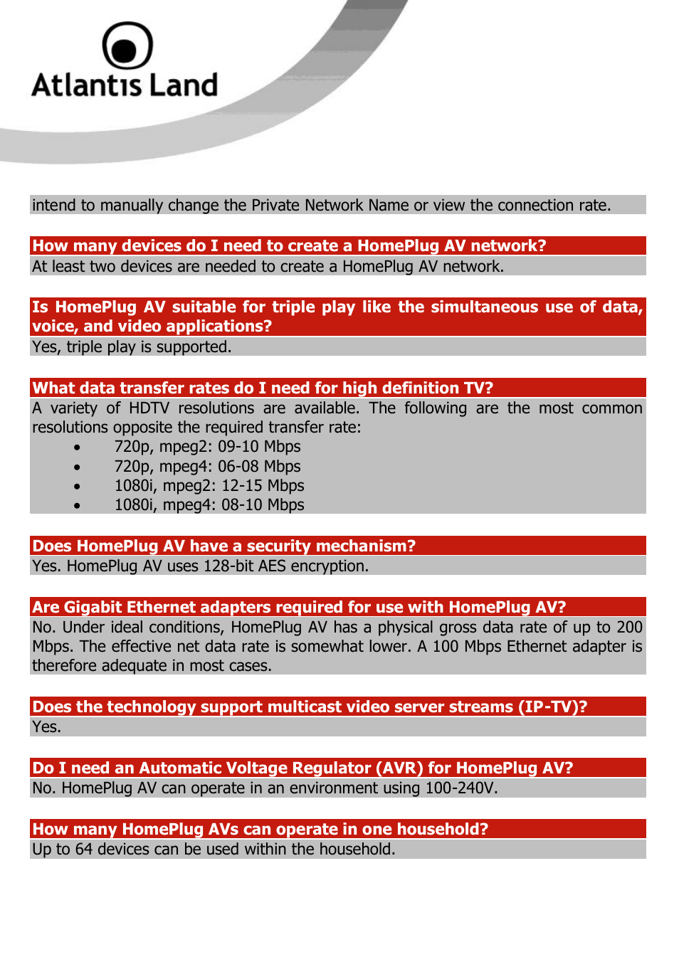 Atlantis Land NET POWER 302AV User Manual | Page 30 / 35