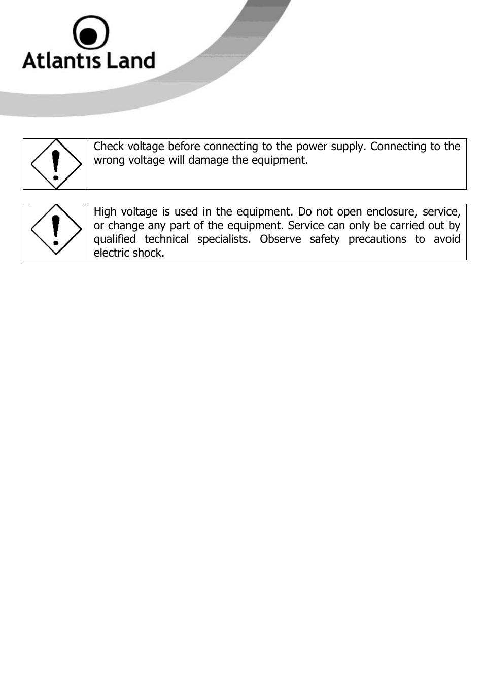 Atlantis Land NET POWER 302AV User Manual | Page 8 / 35