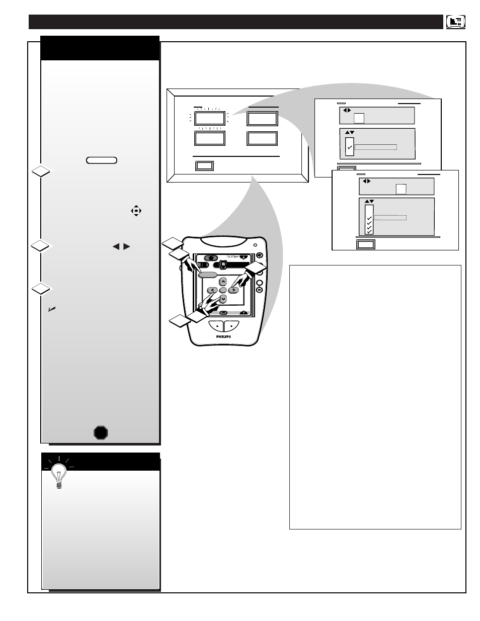 Ntsc/a, Nalog, Eature | Ontrols | Philips 64PH9905 User Manual | Page 23 / 60