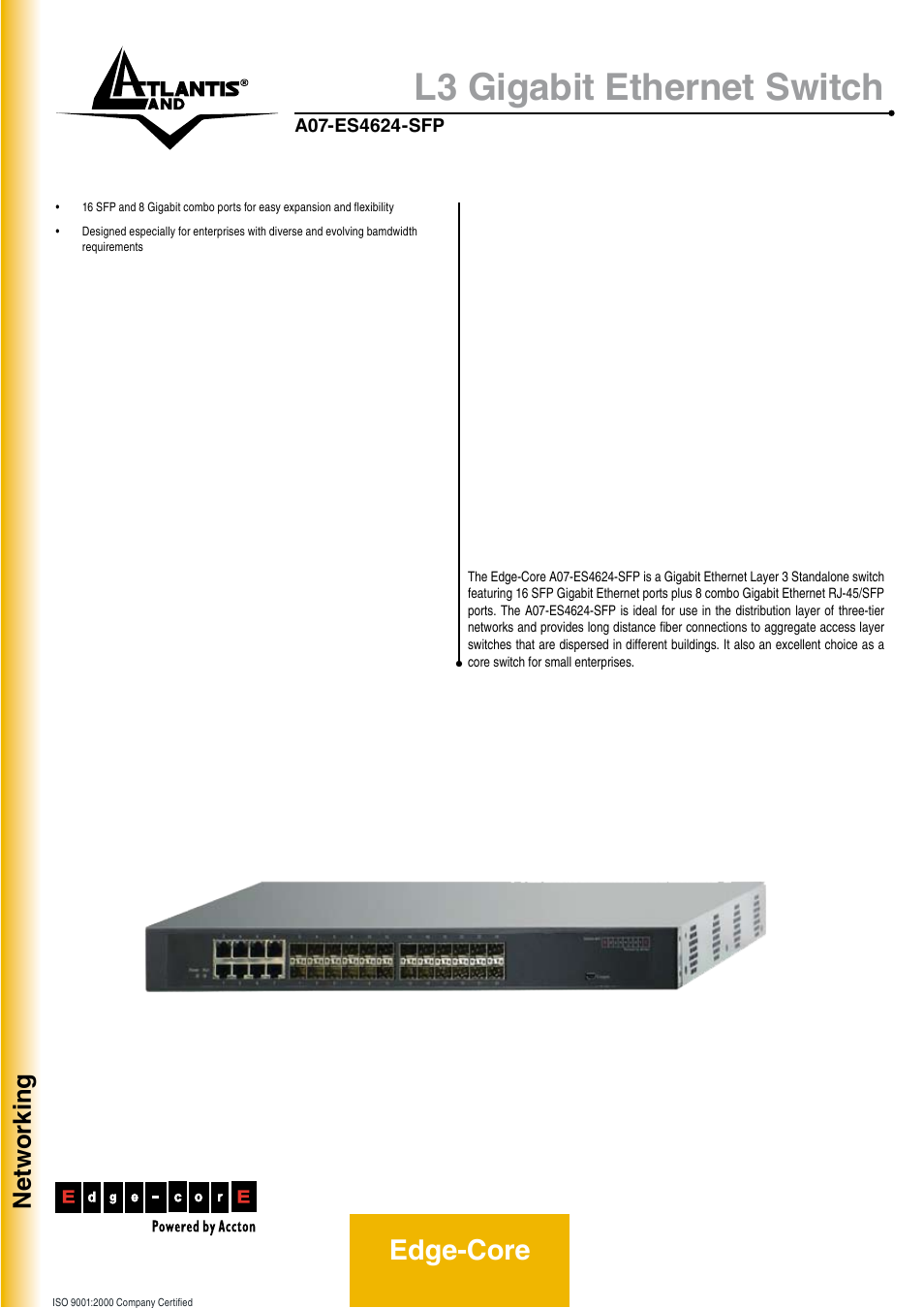 Atlantis Land A07-ES4624-SFP User Manual | 2 pages