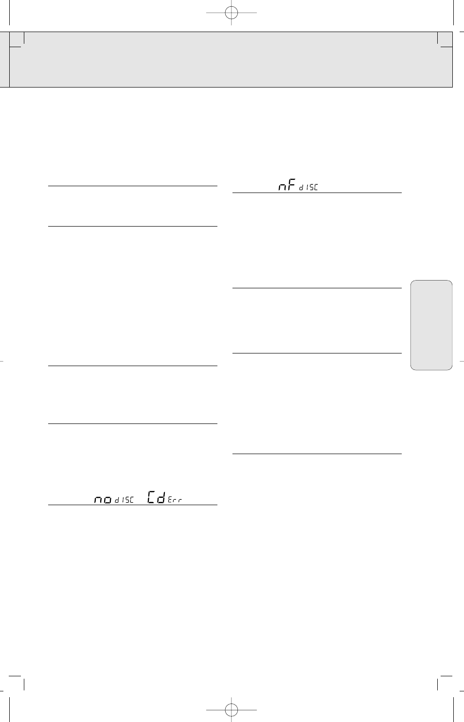 Resolución de problemas, Precaución | Philips PORTABLE RADIO CASS REC + CD User Manual | Page 43 / 44