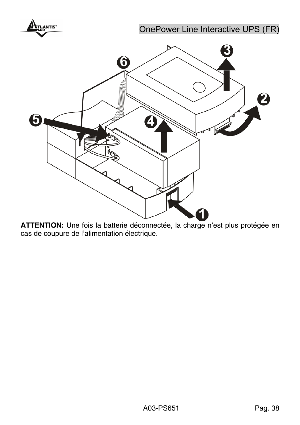 Atlantis Land Line Interactive UPS A03-PS651 _MX01 User Manual | Page 42 / 50