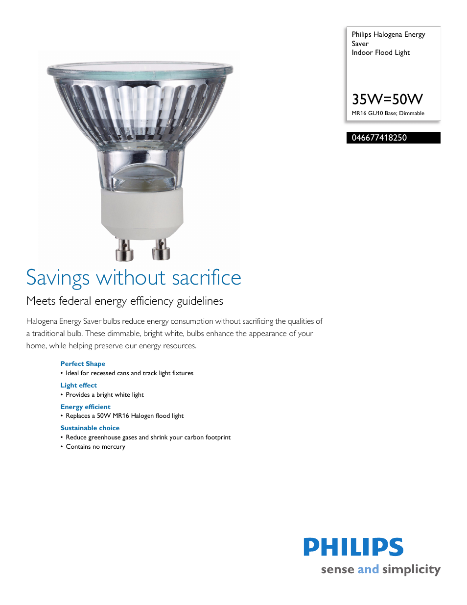 Philips 046677418250 User Manual | 2 pages