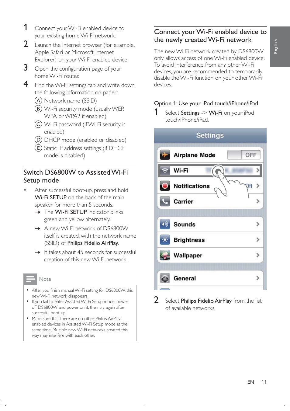 Philips DS6800W-37 User Manual | Page 12 / 26